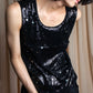 "LANVIN" Different sequin designs sleeveless pullover