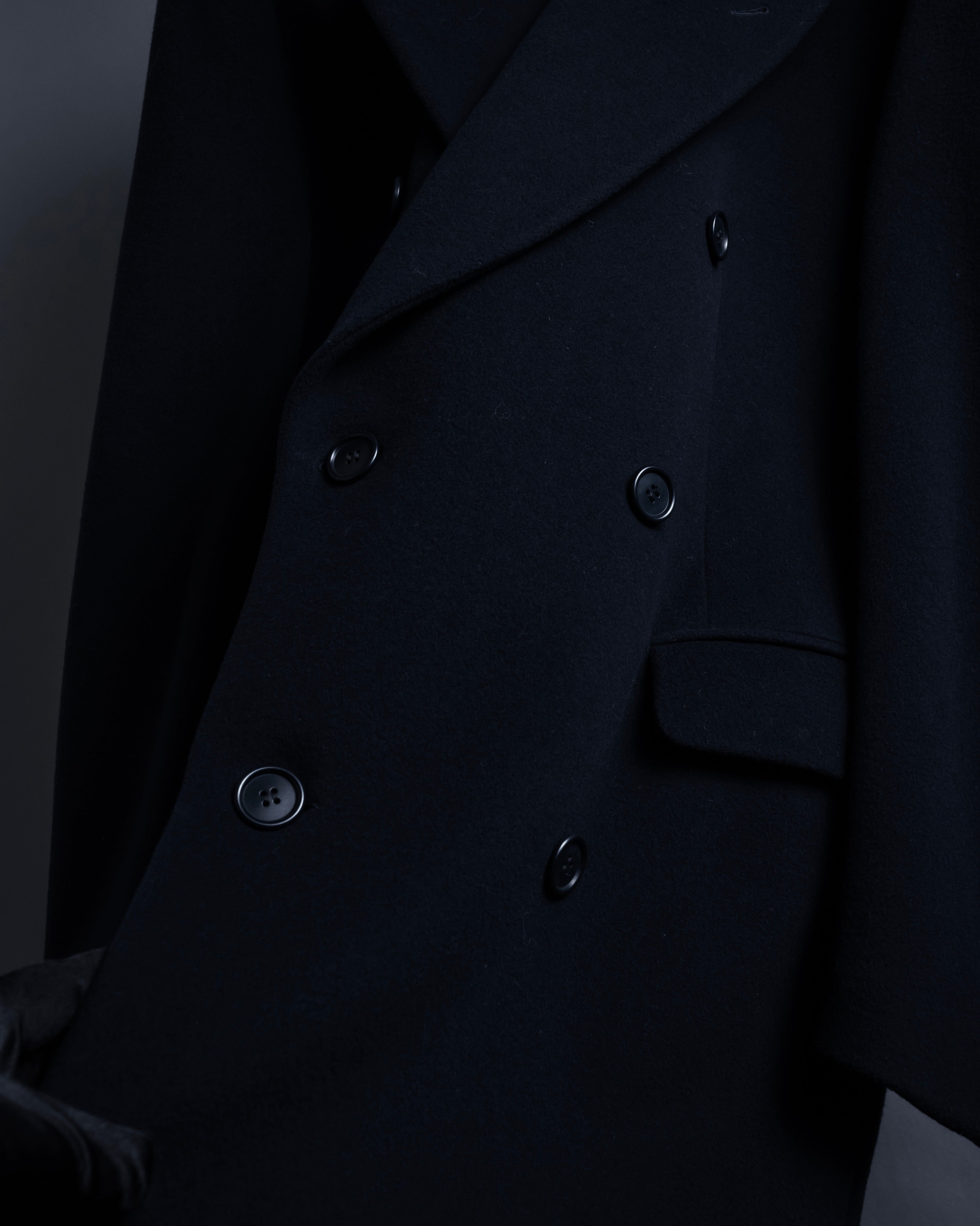 "STUDIO 0001 BY FERRE" Structured silhouette super long chester coat