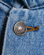 LEVI’S/ Oversized No Collar Denim Jacket Light Blue