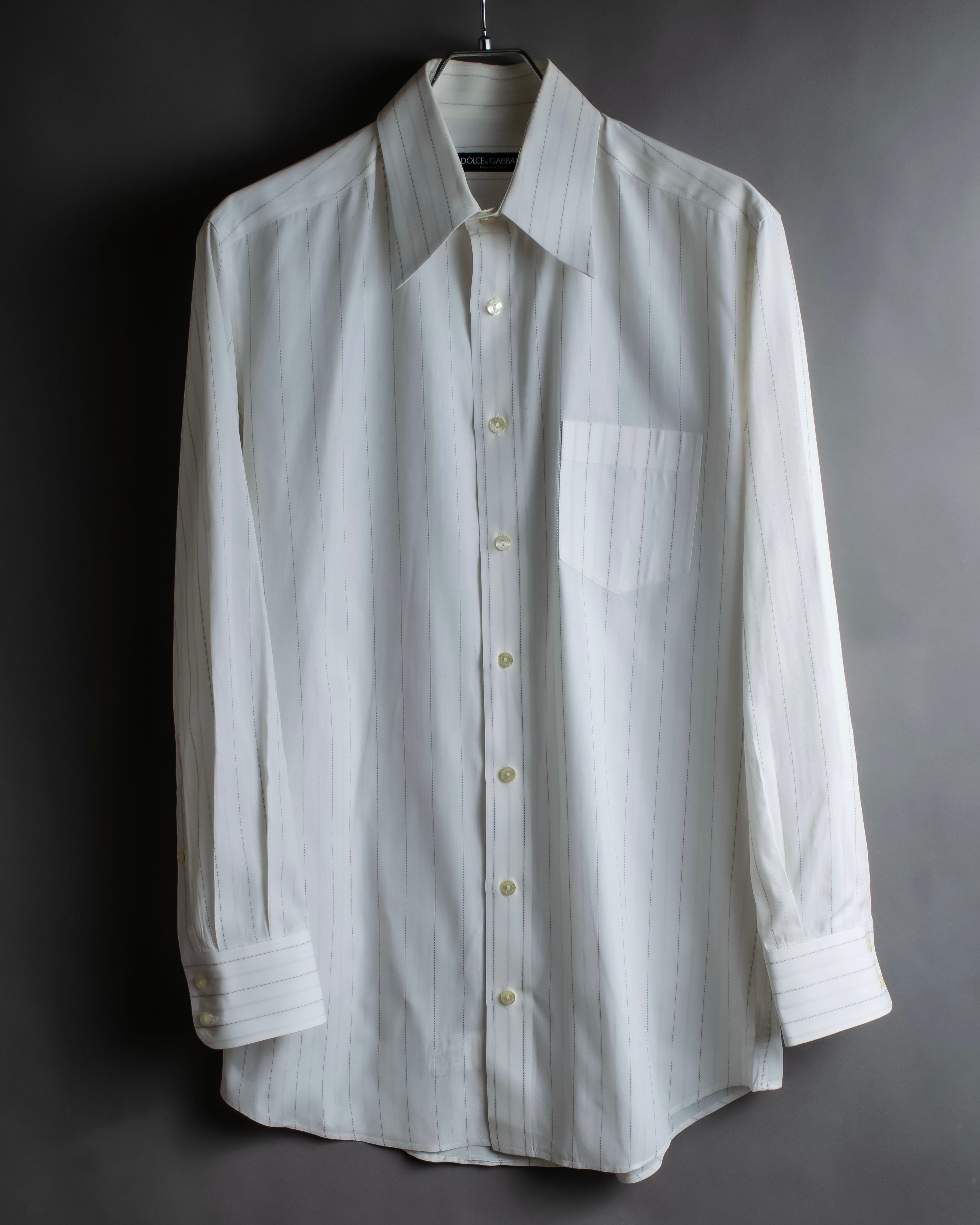 "Dolce & Gabbana" 12SS Two types of woven striped shirt
