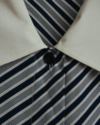 "Christian Dior" 80's-90's Striped silk blouse