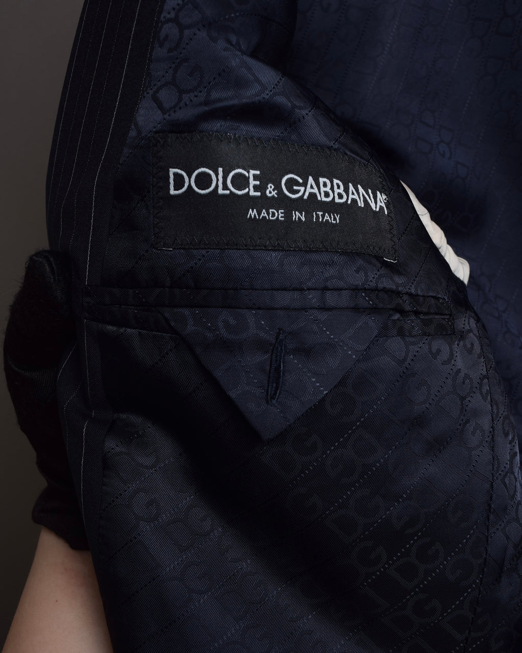 "Dolce & Gabbana" Pinstripe wool tailored jacket