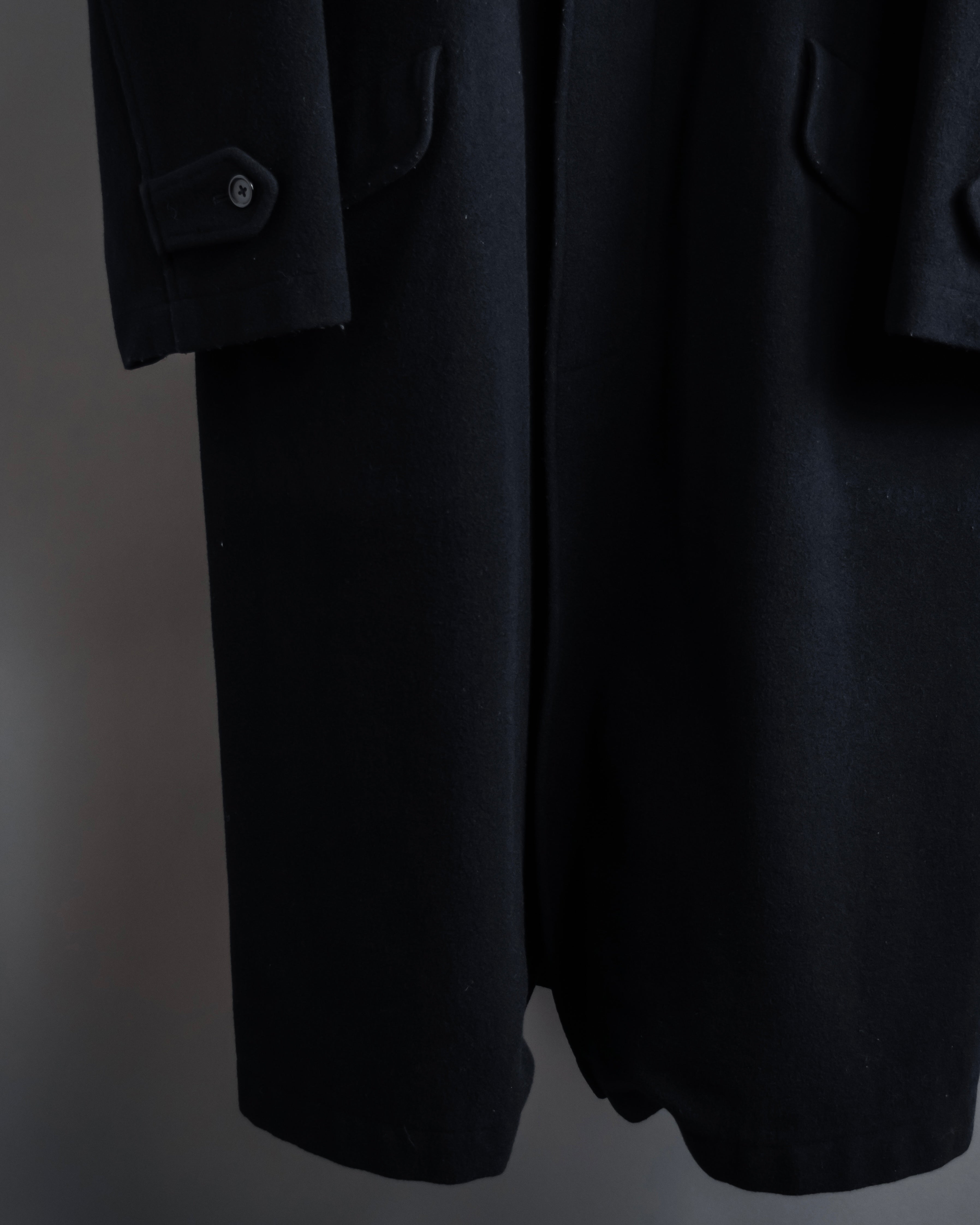 "YOHJI YAMAMOTO" Straight line stand collar coat