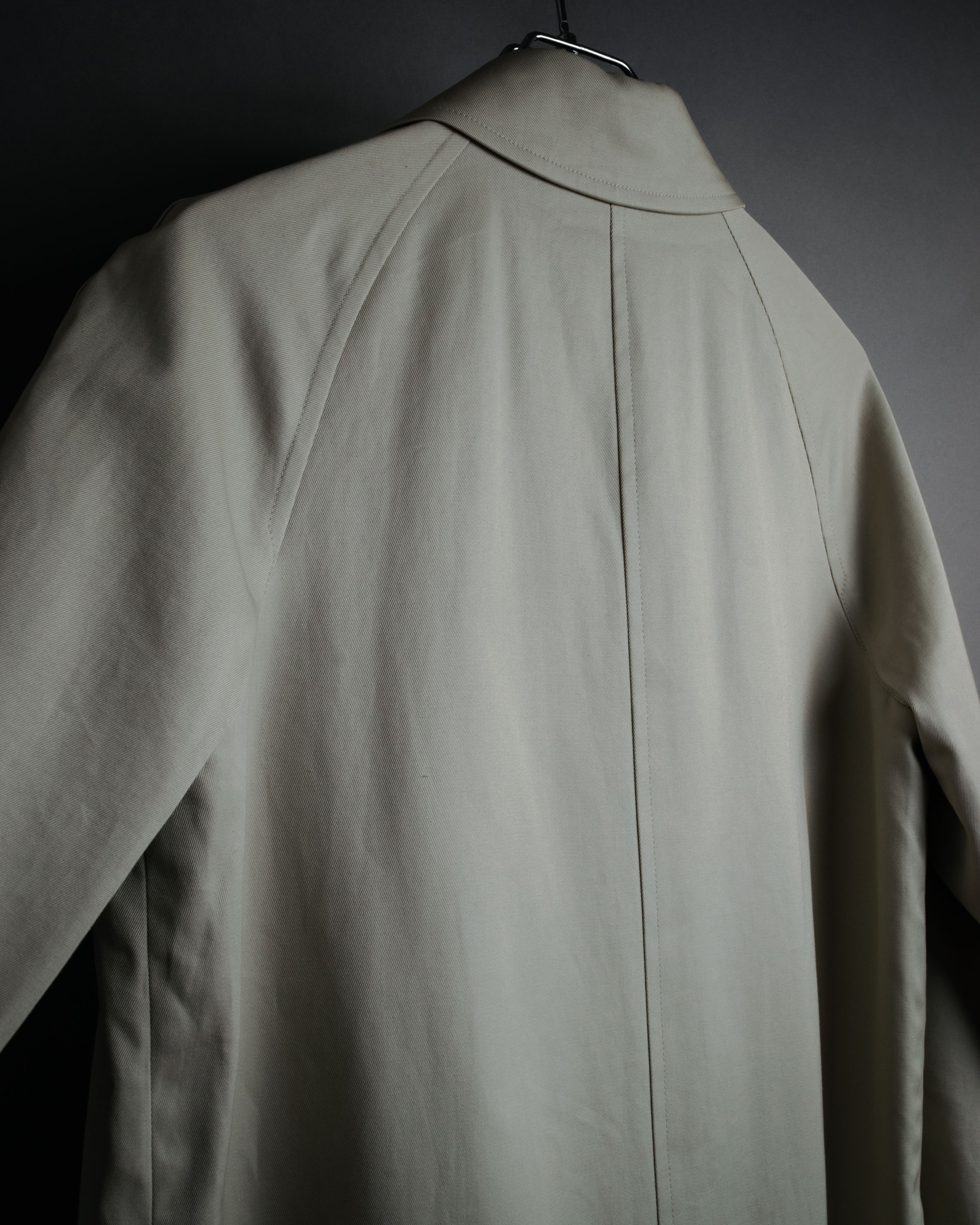 “BURBERRY BLUE LABEL” 2000’s Minimal balmacaan coat