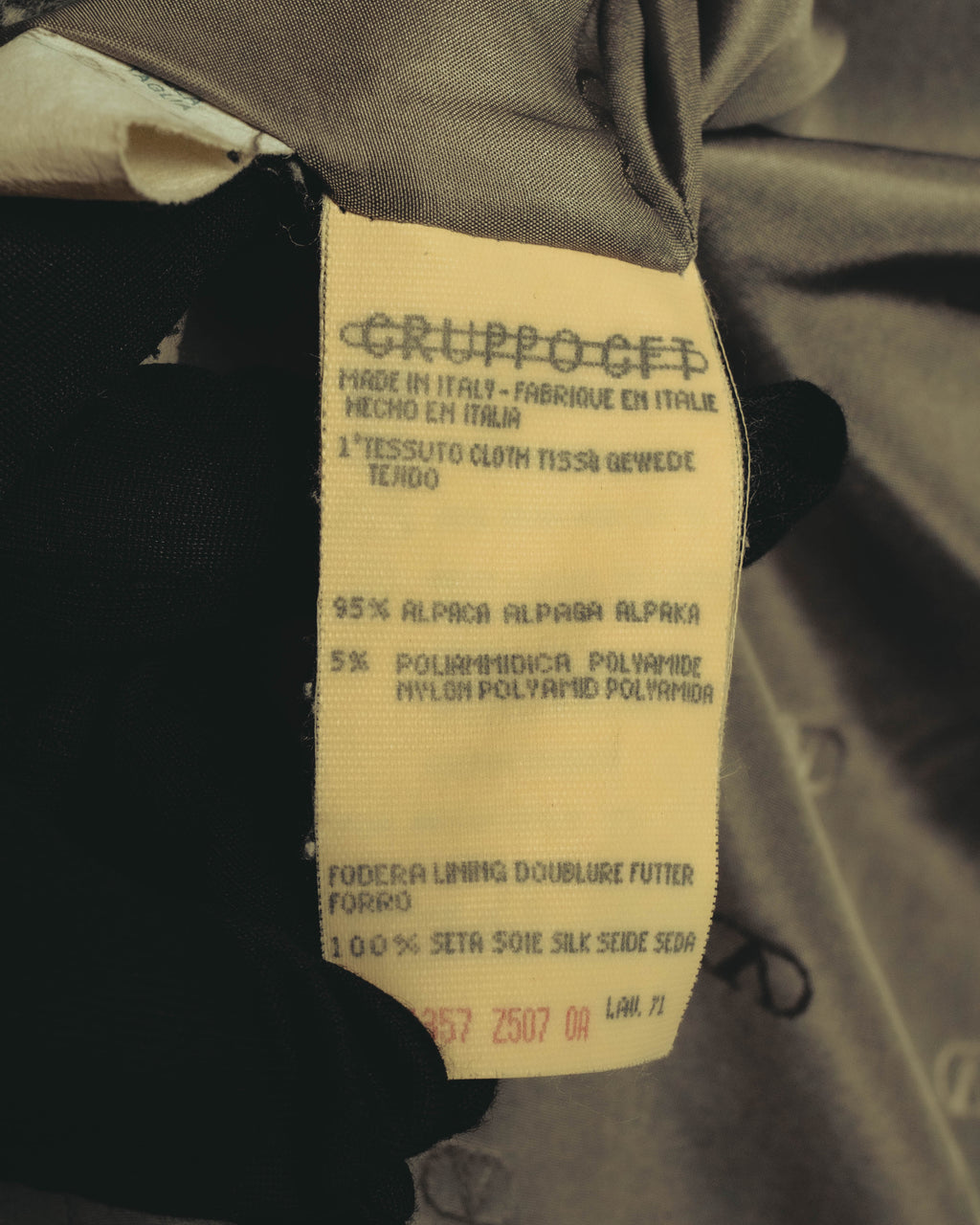 "VALENTINO BOUTIQUE" 80's Brushed alpaca skirt suit