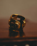 -SPECIAL- “CHANEL” 1996 Spring Collection Lattice CC wide band ring