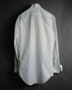 –SPECIAL– "Yves Saint Laurent" 00’s Tuxedo bib-front wing-collar dress shirt