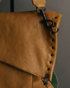 "BOTTEGA VENETA" 00's-10's Grained leather messenger bag