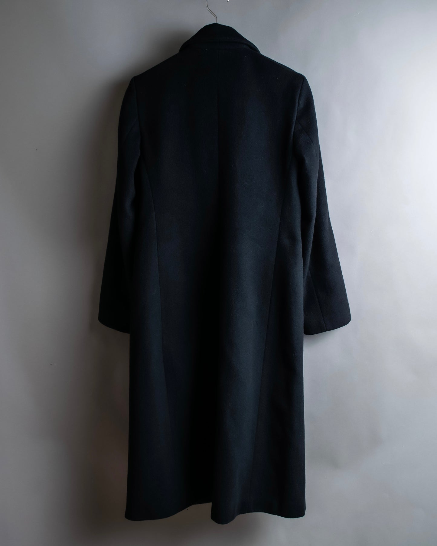 "Vintage shoulder padded cashmere blend chester coat"