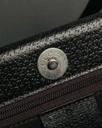 “GUCCI” 90’s structured box leather handbag