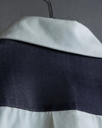 "CELINE" Combination color dress shirt