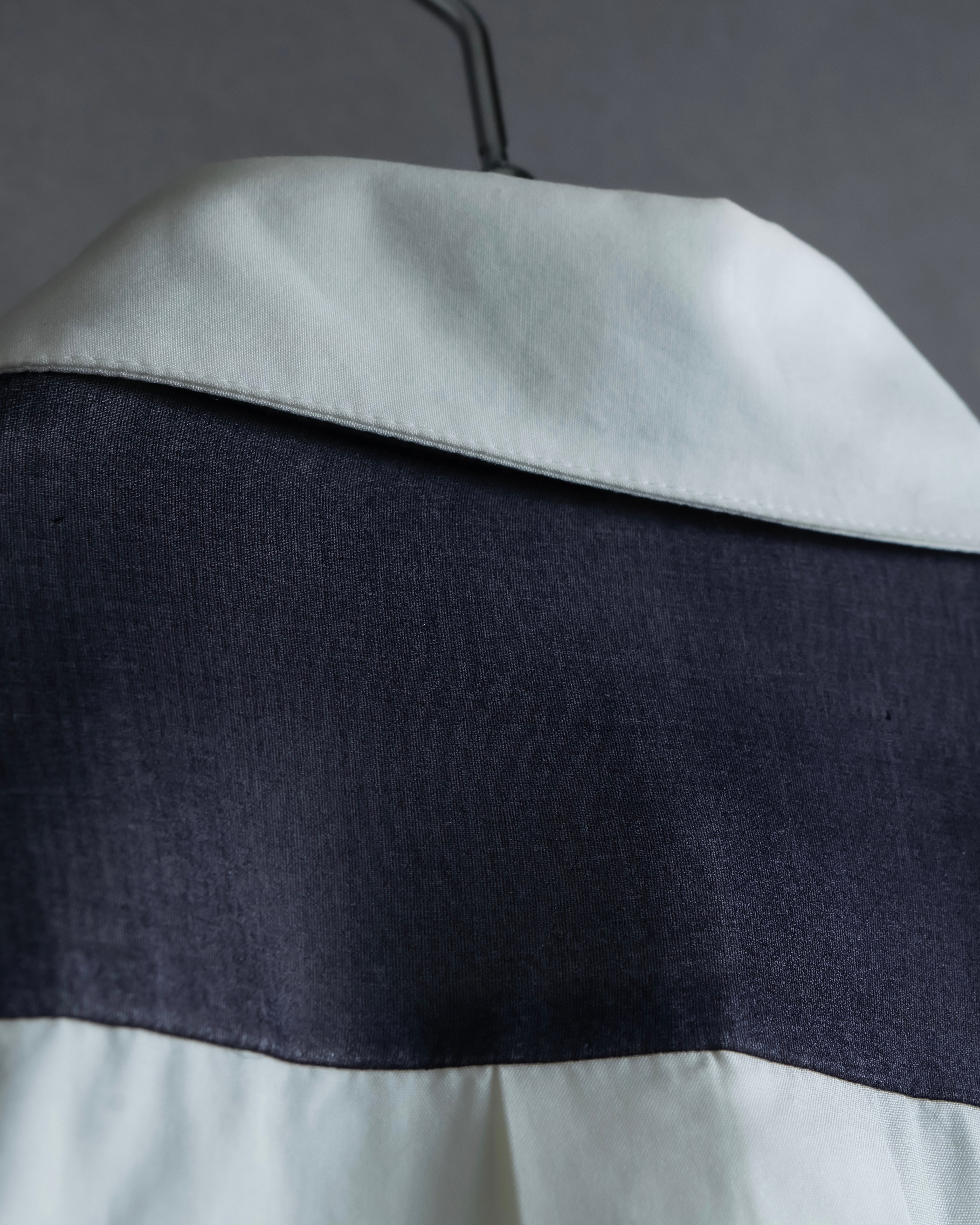 "CELINE" Combination color dress shirt