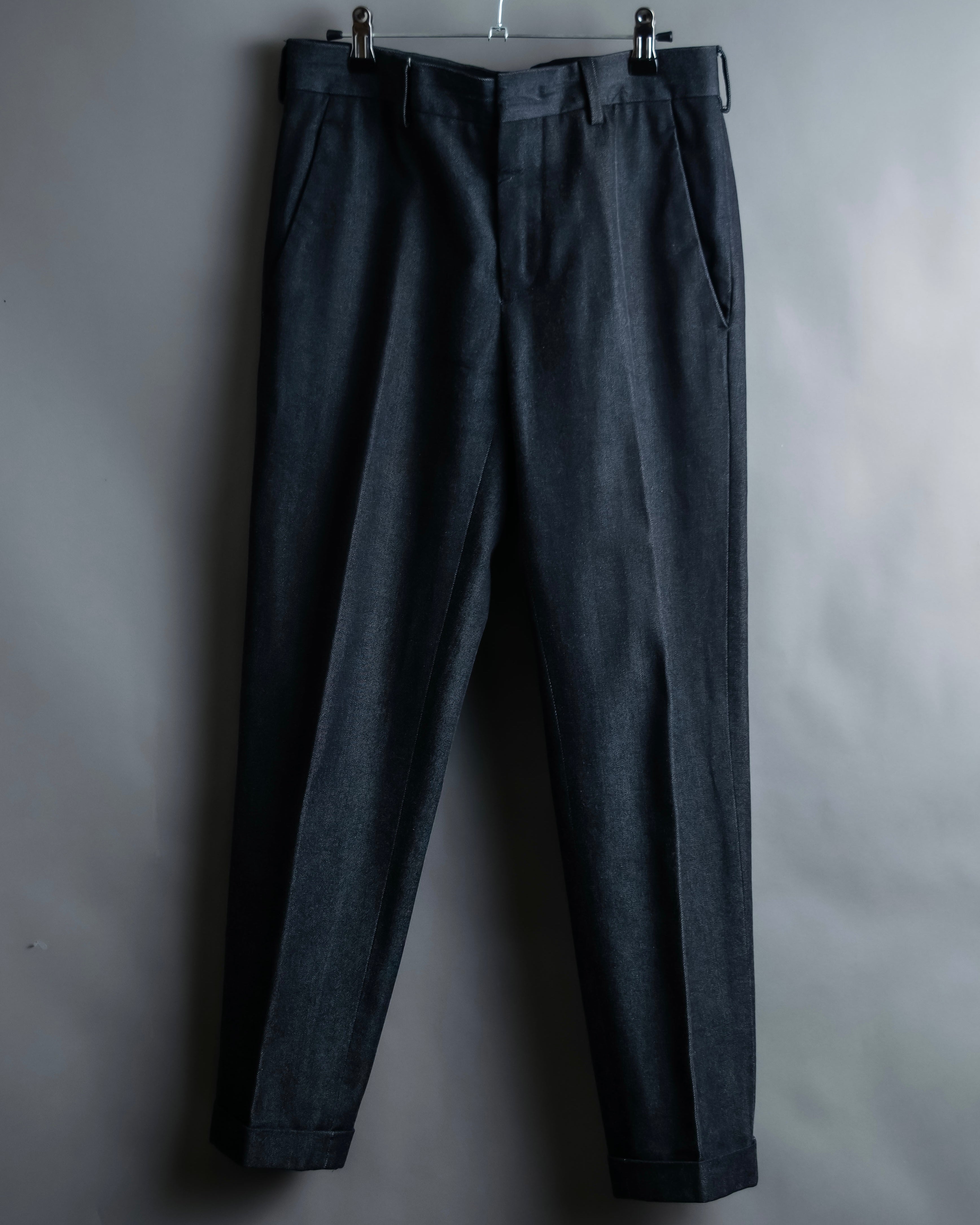 "PRADA" Wool cotton mix navy blue slacks