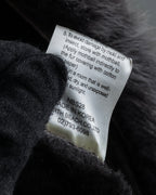 "NORTH BEACH" Smoky lamb fur design suede leather coat