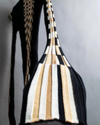 "LOEWE" Check pattern switching shaped ribbed knit