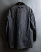 "tricot COMME des GARCONS" 
Double-breasted reversible fur tailored coat