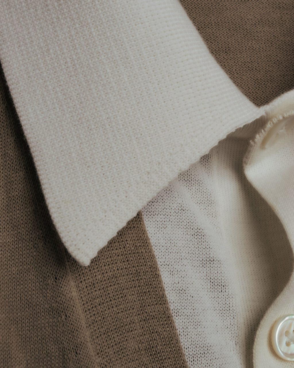 -SPECIAL- “HERMÈS” 90’s-00’s Trompe l’oeil cotton knit cardigan