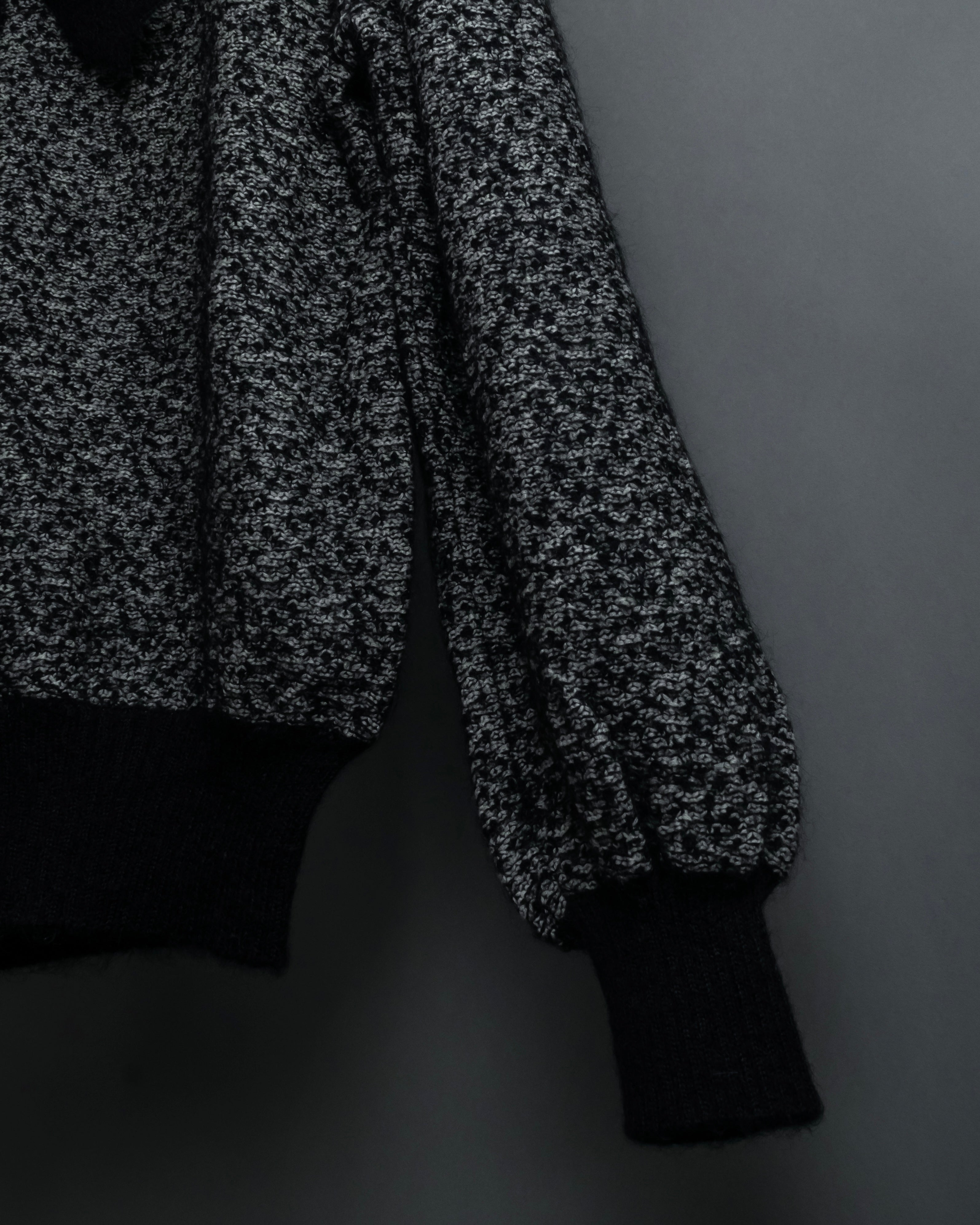 "Christian Dior PRETA PORTER"
Ribbon design mixed yarn knit pullover