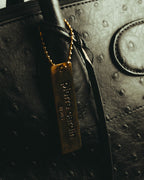 “Pierre Cardin” 80’s-90’s Ostrich leather top handle bag