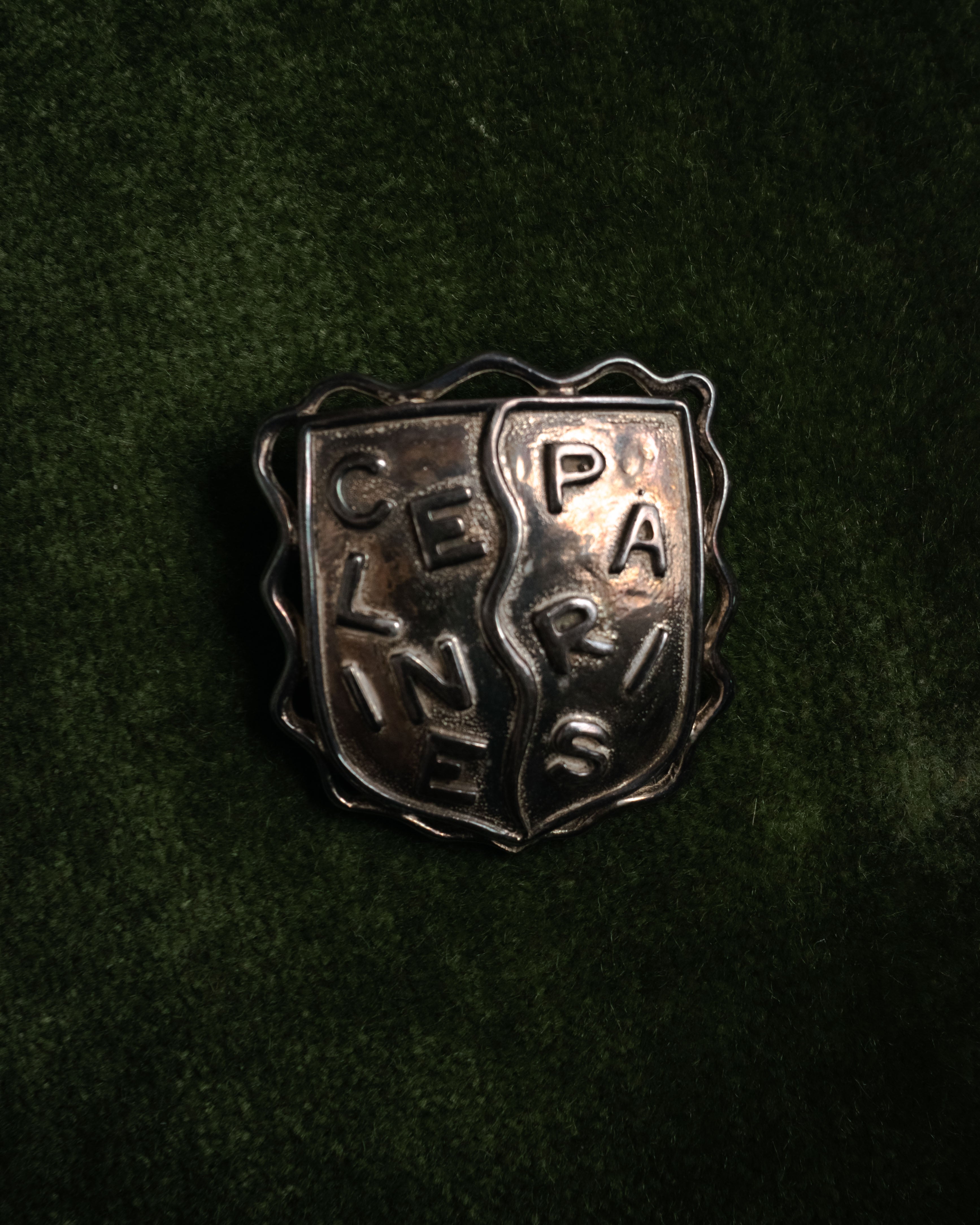 “CELINE” 70’s-80’s Heraldic logo brooch