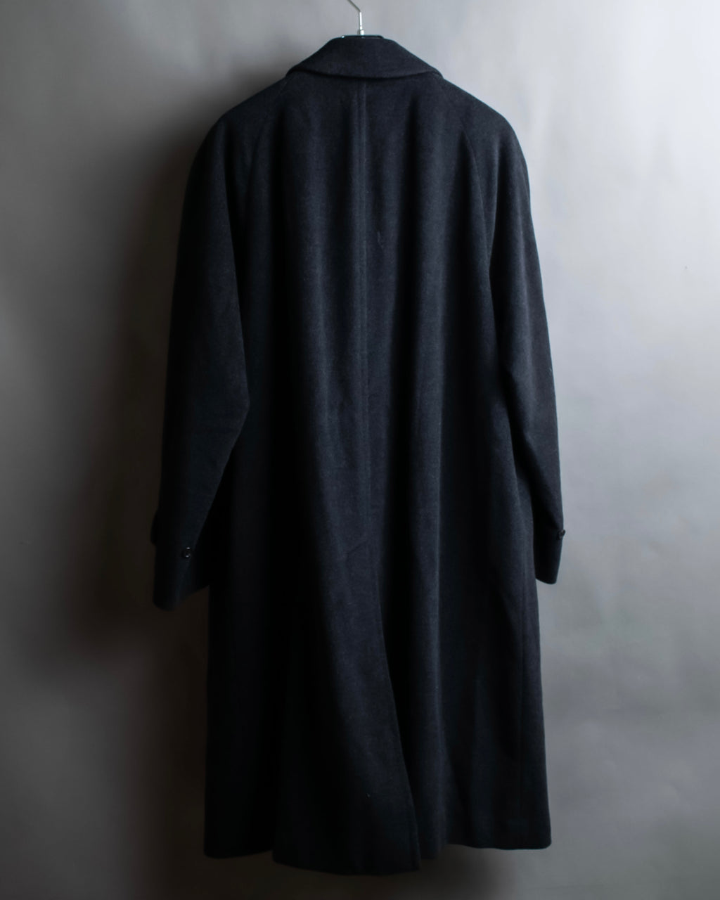 "BURBERRYS" Vintage stand collar concealed long coat