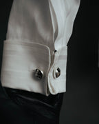 -SPECIAL- “CHANEL” 08 Cruise Collection Sheer cotton stand collar shirt