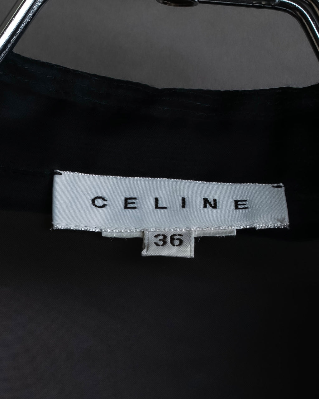 "CELINE" See-through layered design shirt & skirt set up