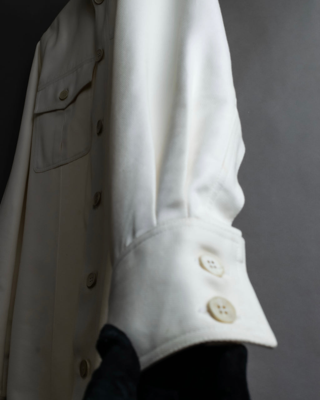 "GUCCI" Flap pocket design band collar shirt jacket