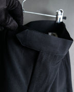 "JEAN PAUL GAULTIER FEMME"
 High-waisted straight draping slacks