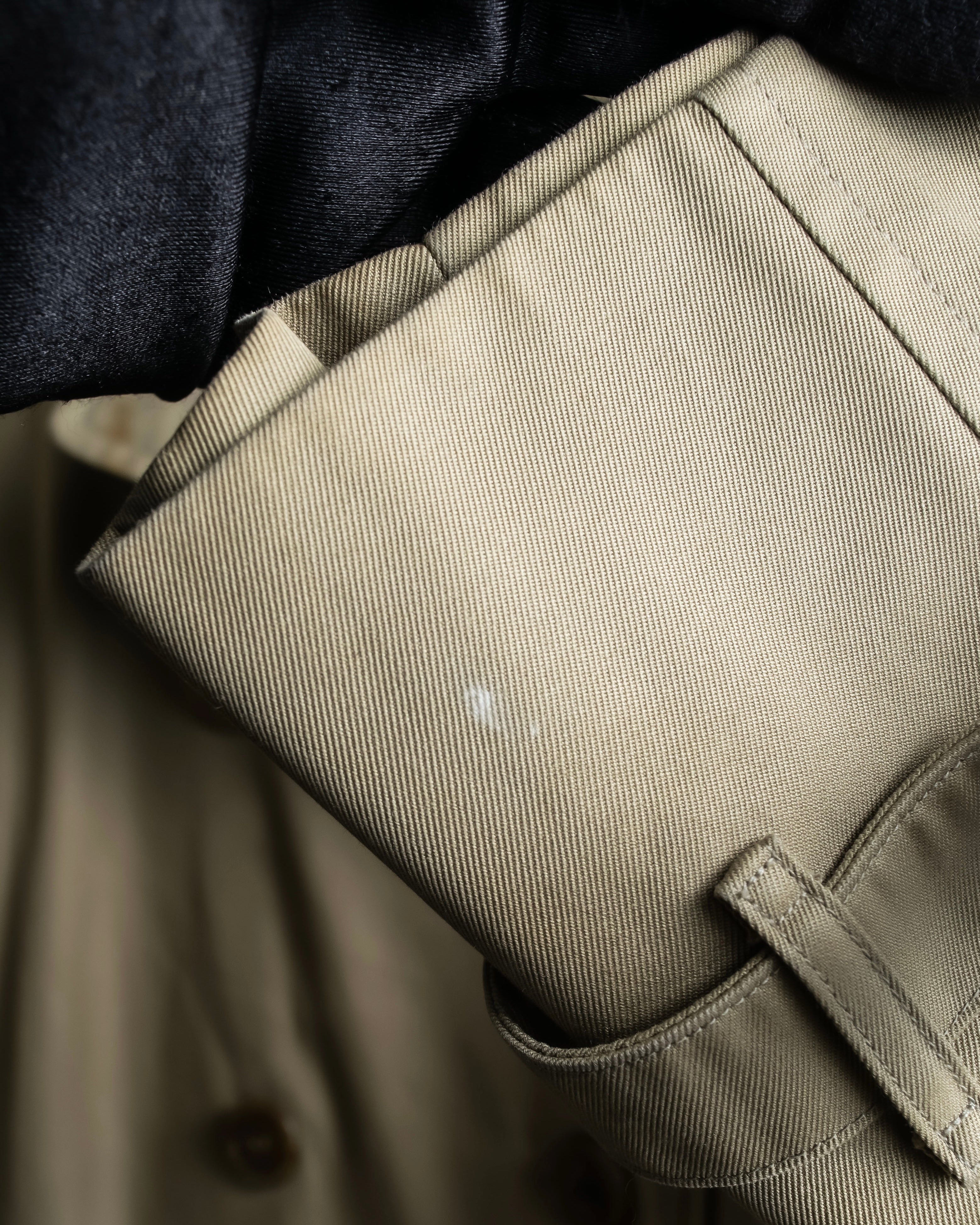 "BURBERRYS" Military detail long trench coat