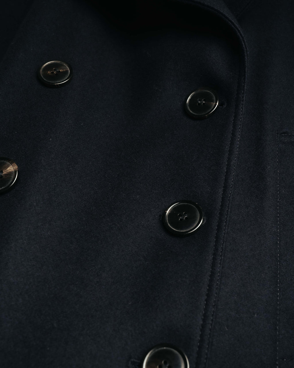 -SPECIAL- "DRIES VAN NOTEN" 10's Sculptural wide lapel double breasted wool coat