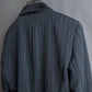 "ISSEY MIYAKE" Different material switching design shape pattern tailored jacket