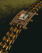 "VALENTINO ROLENTA" 90's-00's Decorative rhinestone quartz watch