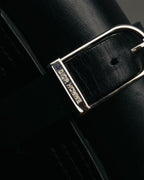 "DIOR HOMME" 00's-10's Black leather wrist cuff