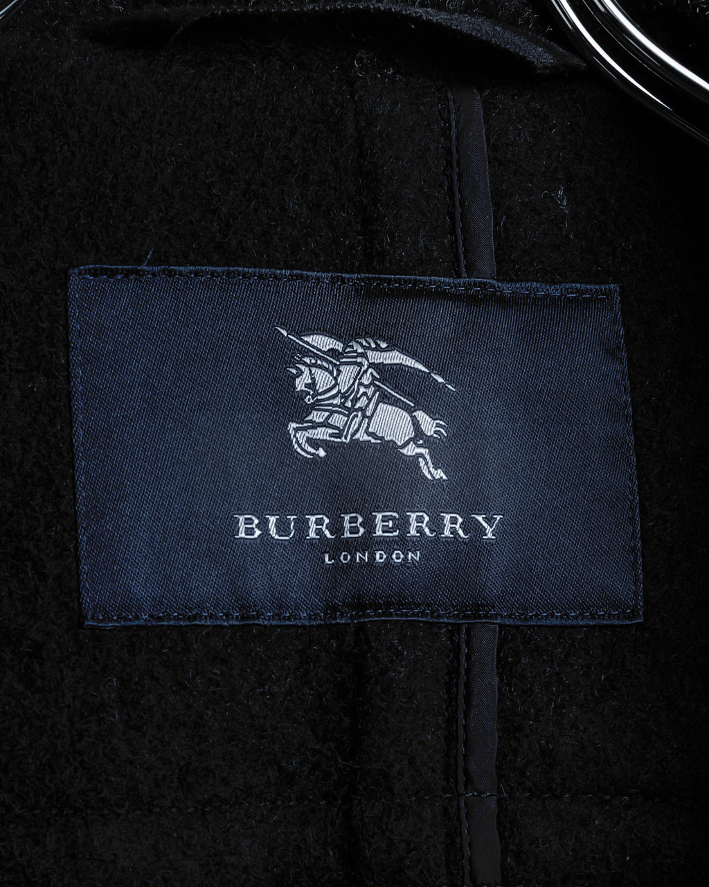 "BURBERRY" Classic detailing melton wool duffle coat
