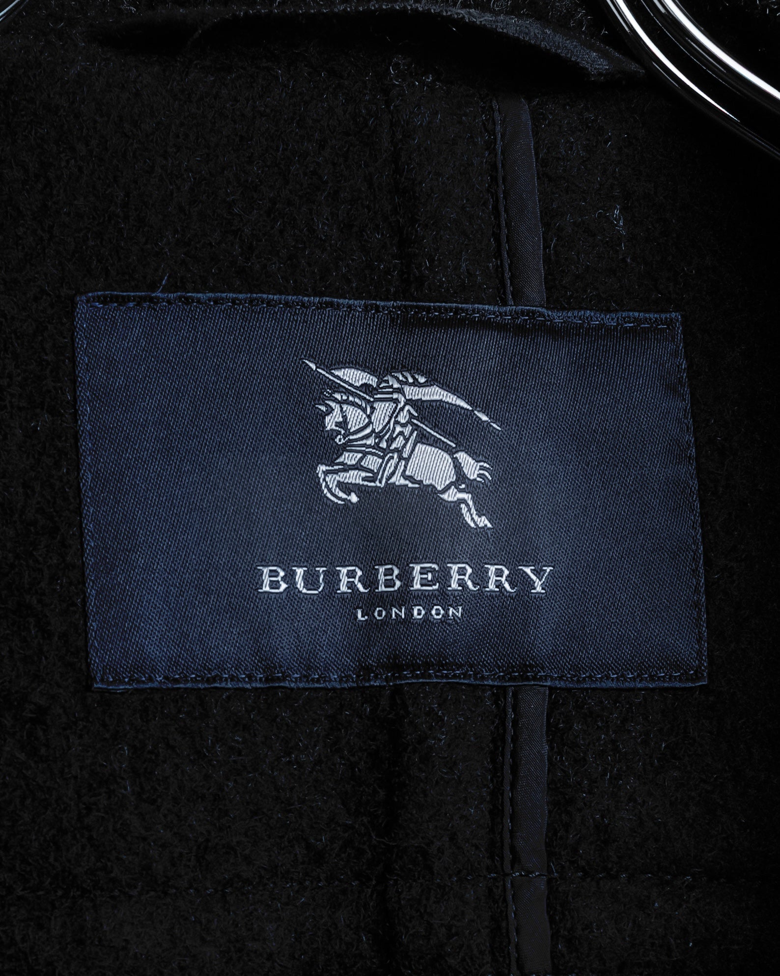 "BURBERRY" Classic detailing melton wool duffle coat