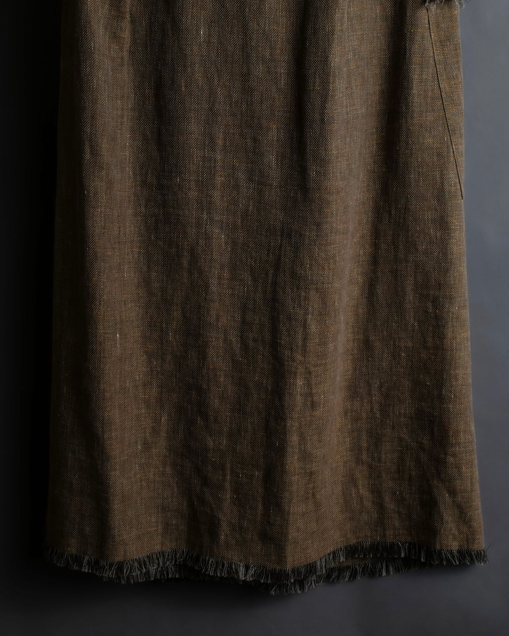 "HERMES" Gaultier period fringe design wrap skirt