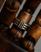 "Christian Dior" Buffalo design silver ring