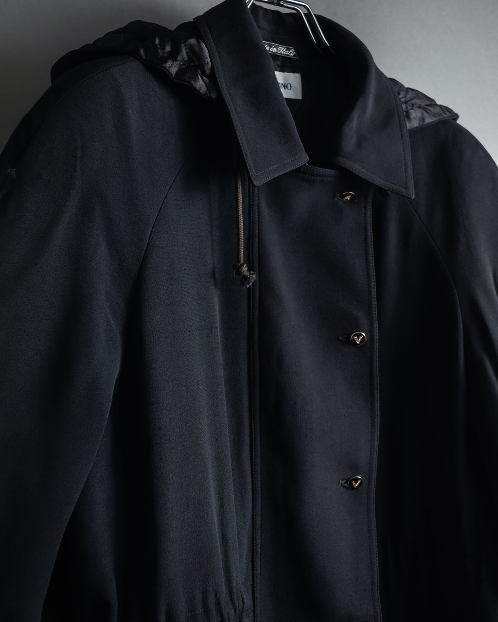 "VALENTINO" 90’s Couture-lined hooded coat
