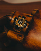 -SPECIAL- "CHANEL" 2007 AW Coco mark black cabochon ring