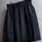 "PRADA" Embroidered design layered mid length flared skirt