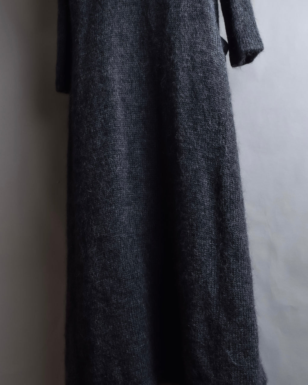 "Y's" 17AW Brushed wool super long knit cardigan
