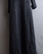 "Y's" 17AW Brushed wool super long knit cardigan
