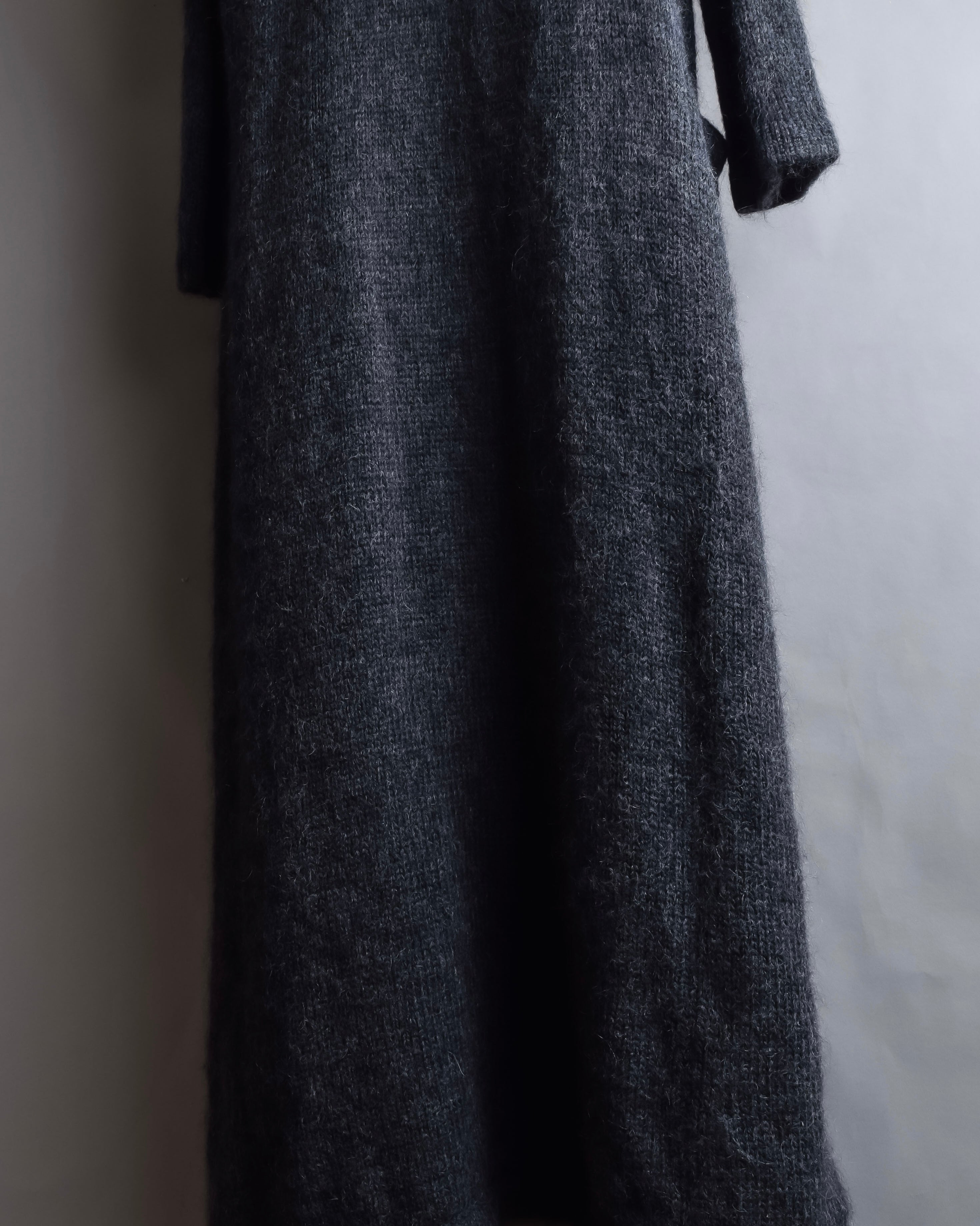 "Y's" 17AW Brushed wool super long knit cardigan