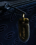 "Cartier" Sapphire rhinestone chain shoulder bag