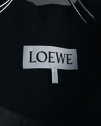 –SPECIALS– "LOEWE" 2017-2018 Minimal a-line calfskin piping coat