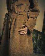-SPECIAL- “Max Mara” 90’s-00’s Angora blend belted wrap coat