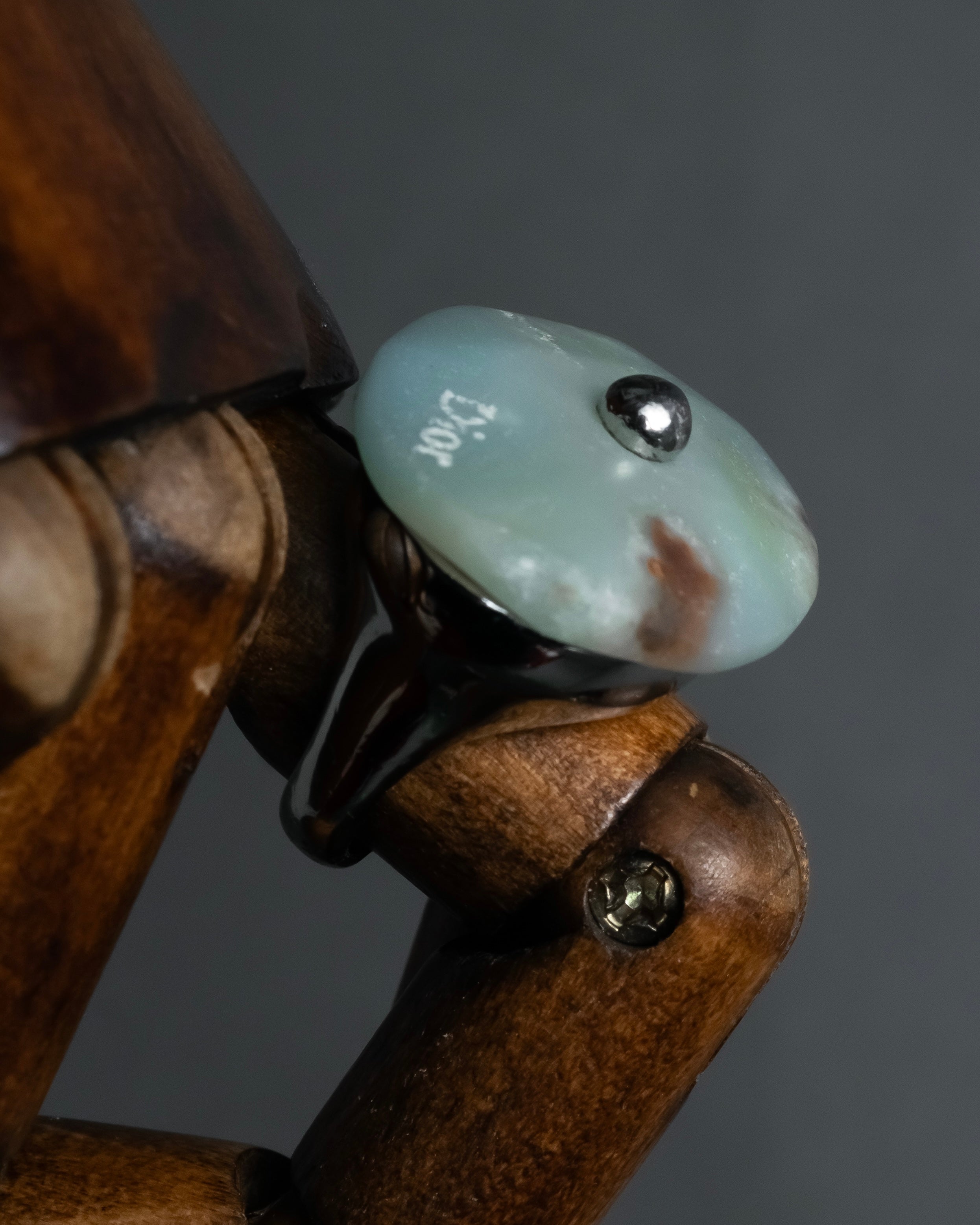 -MOOD Christmas Collection-
 "Dior" John Galliano design logo engraved cocktail ring