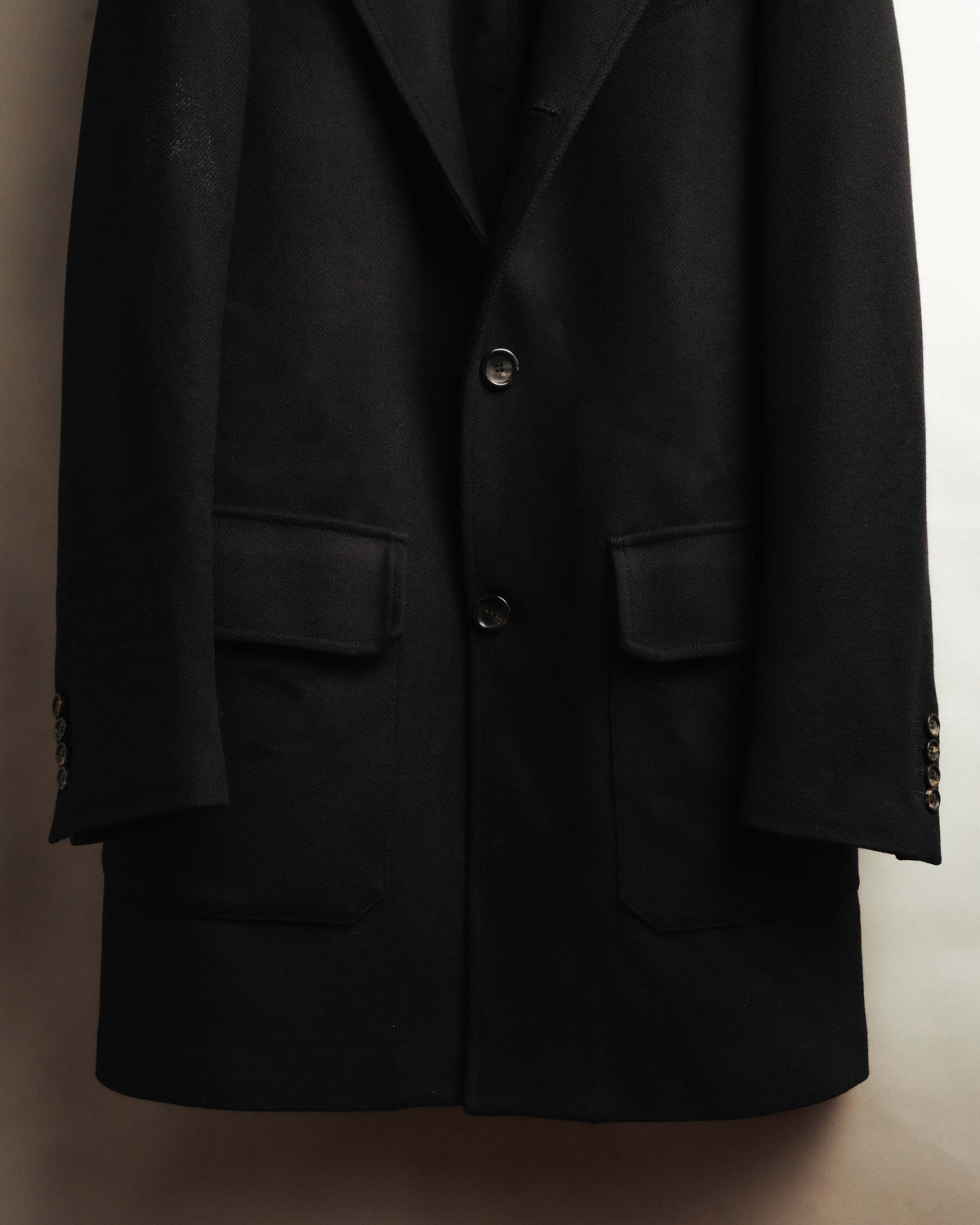 “MOSCHINO” 90’s-00’s wool cashmere tailored long coat