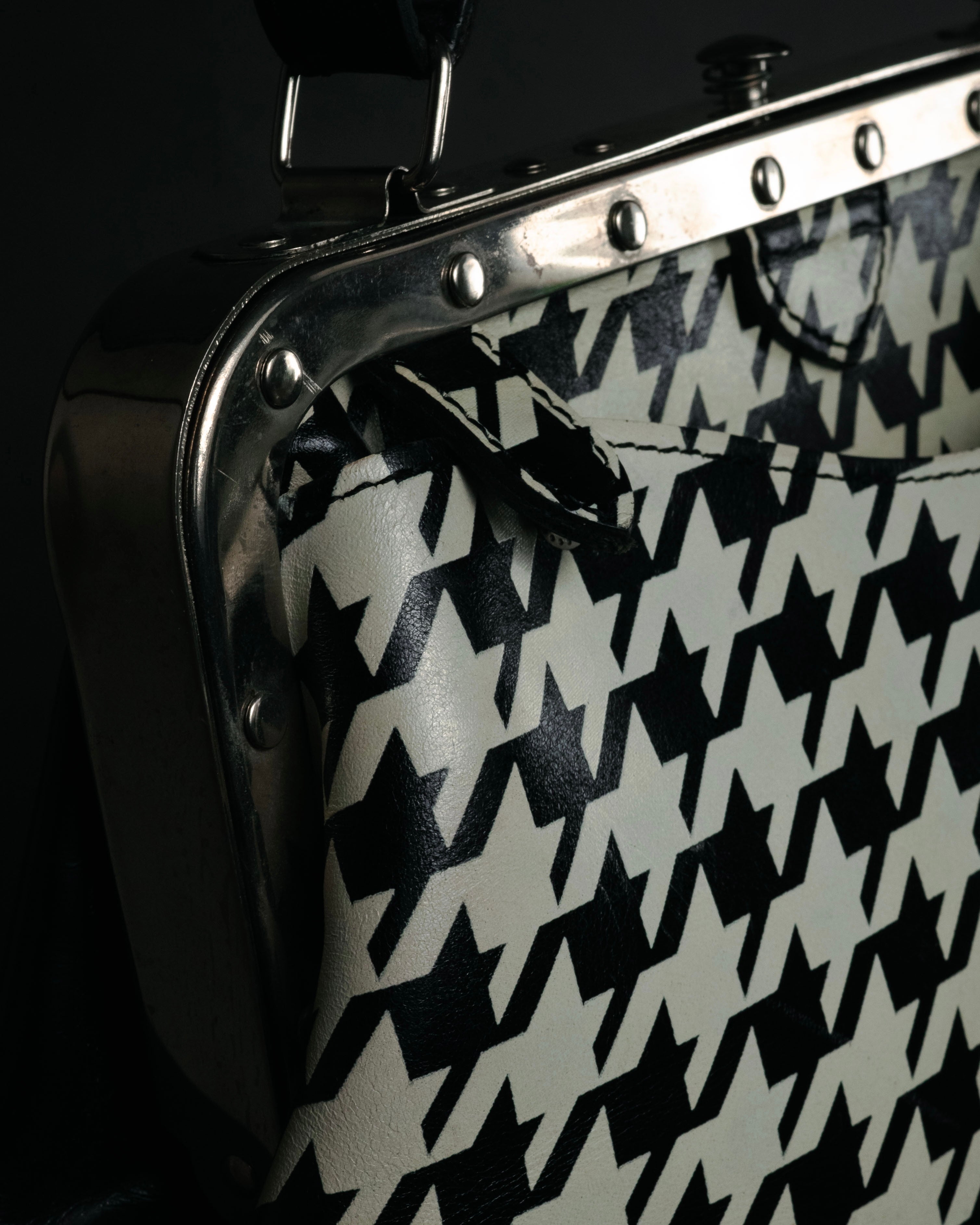 “JUNYA WATANABE COMME des GARÇONS” 2010’s Houndstooth embossed leather doctor bag